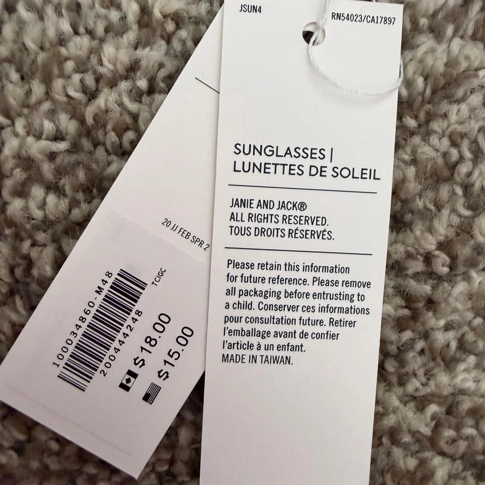 Janie and Jack Blue Kids Sunglasses